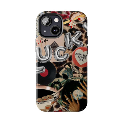Lucy Phone Case, Retro, Photo Collage, Aesthetic