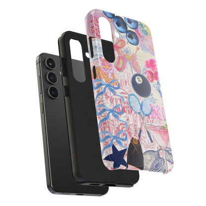 Vibrant Preppy Collage Phone Case.