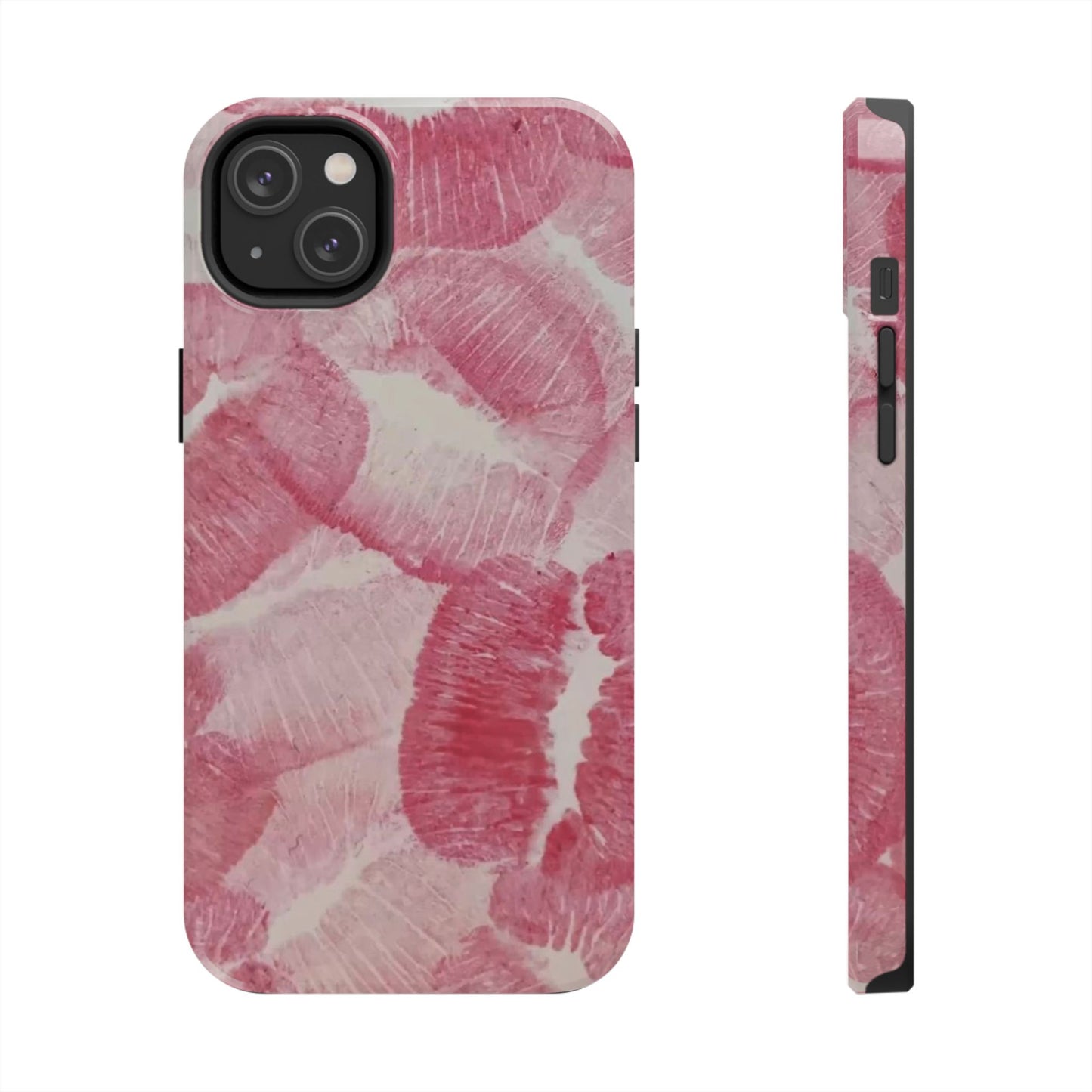 Pink Kiss Print Phone Case