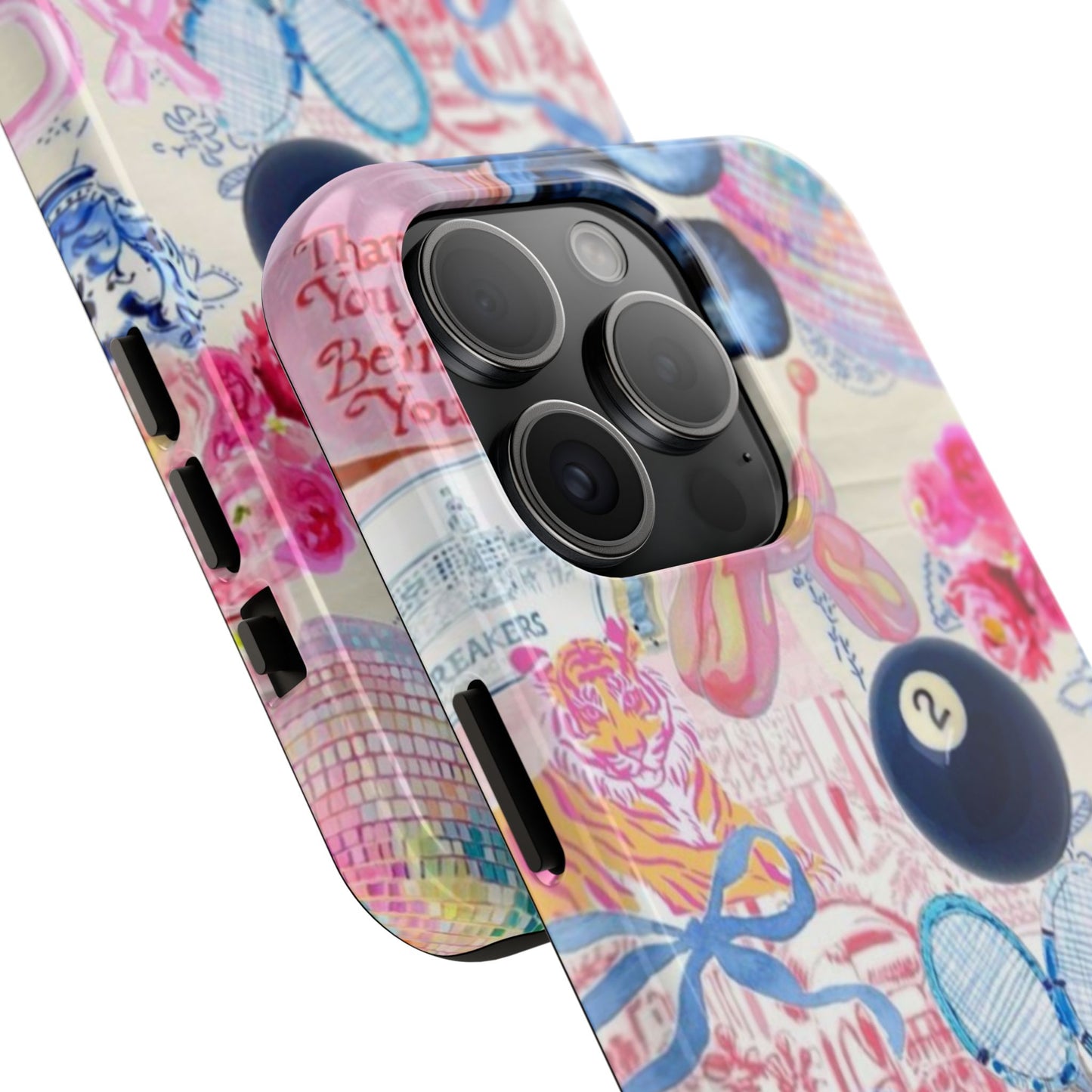 Vibrant Preppy Collage Phone Case.