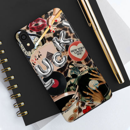 Lucy Phone Case, Retro, Photo Collage, Aesthetic