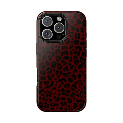 Red Cheetah Print Phone Case