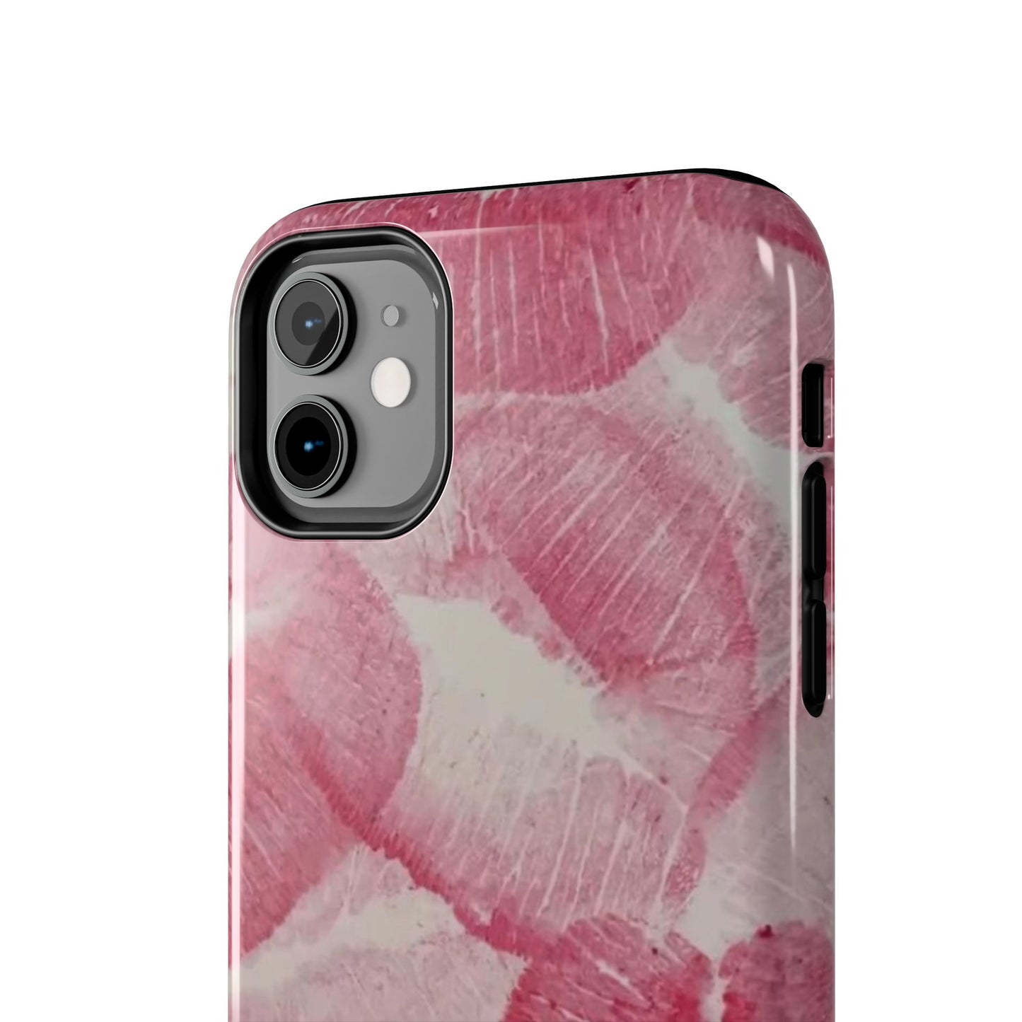 Pink Kiss Print Phone Case