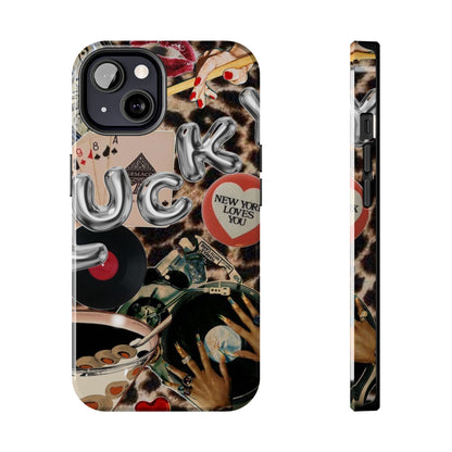 Lucy Phone Case, Retro, Photo Collage, Aesthetic