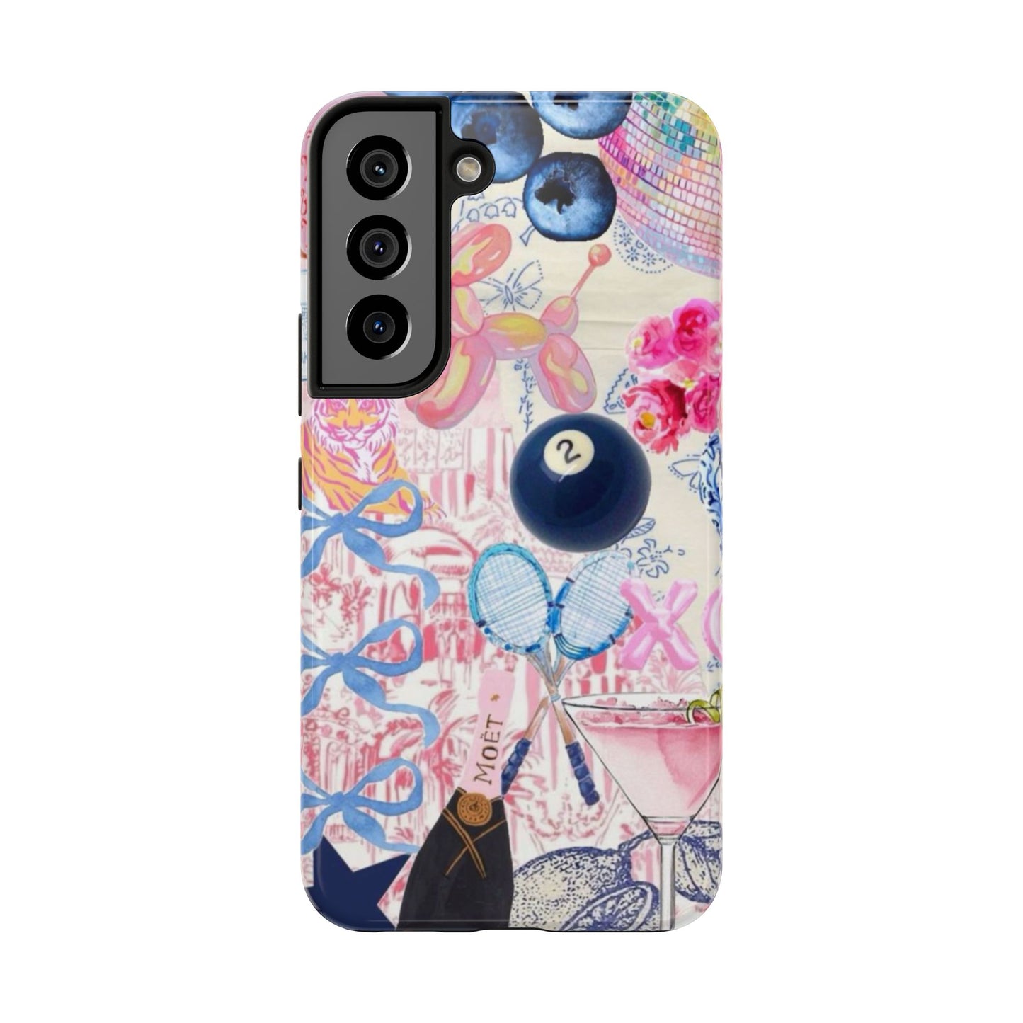 Vibrant Preppy Collage Phone Case.