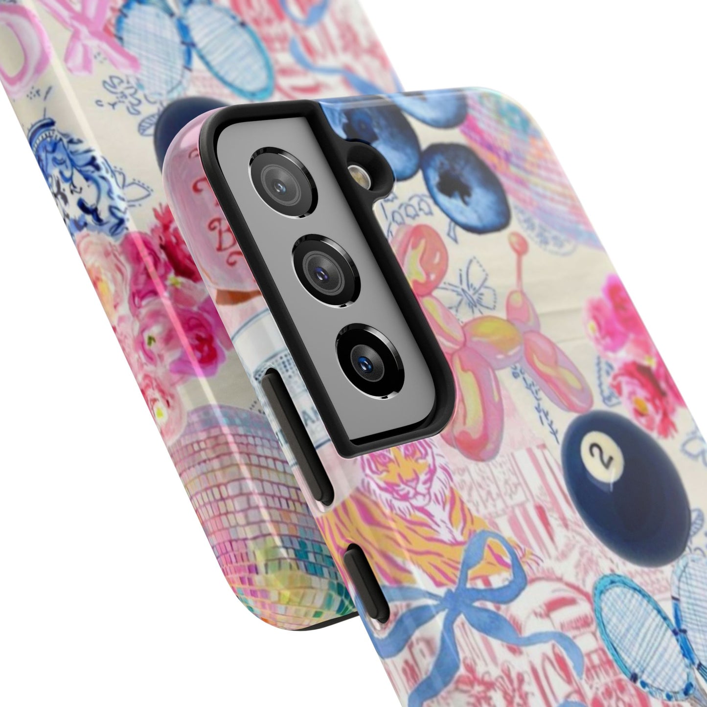 Vibrant Preppy Collage Phone Case.