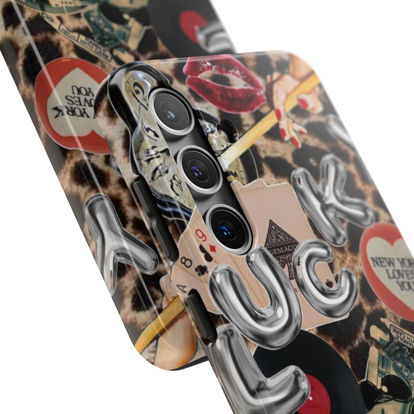 Lucy Phone Case, Retro, Photo Collage, Aesthetic
