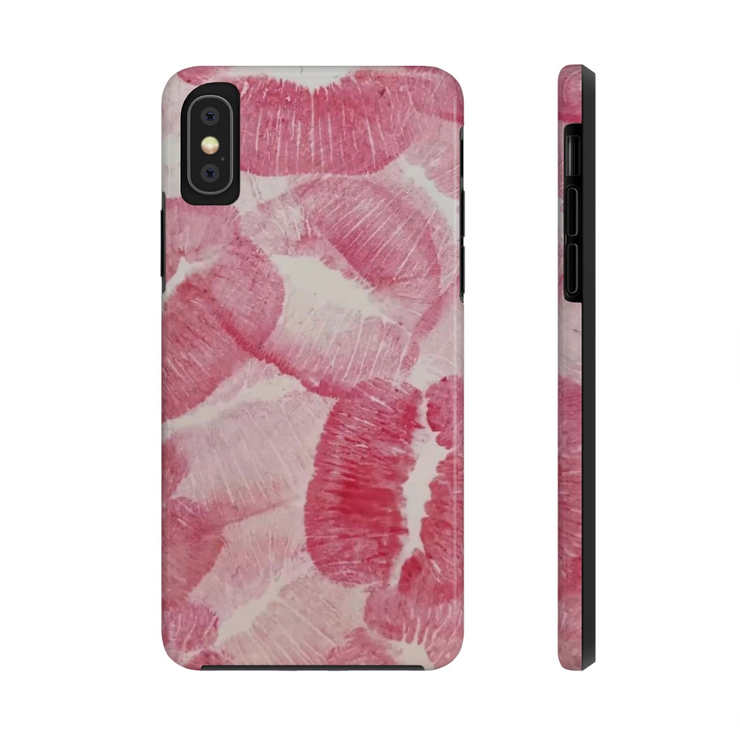 Pink Kiss Print Phone Case