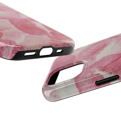 Pink Kiss Print Phone Case