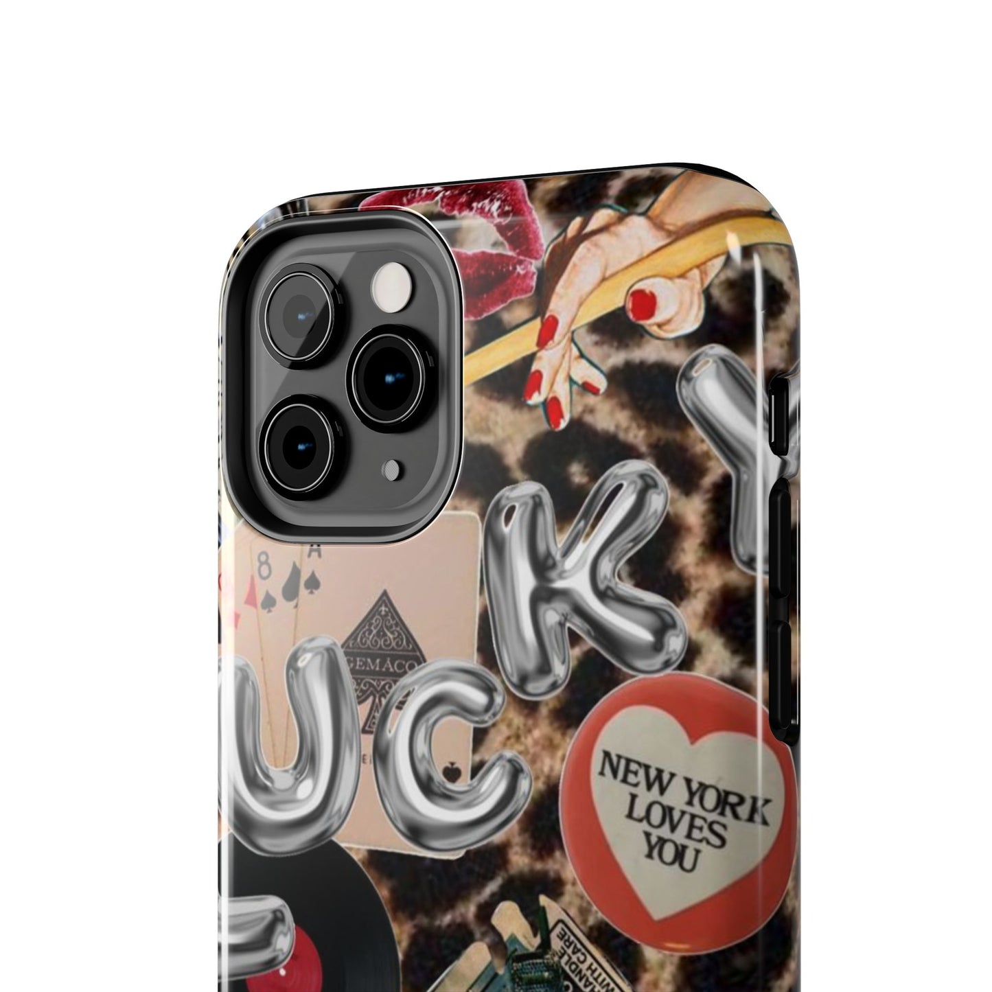 Lucy Phone Case, Retro, Photo Collage, Aesthetic