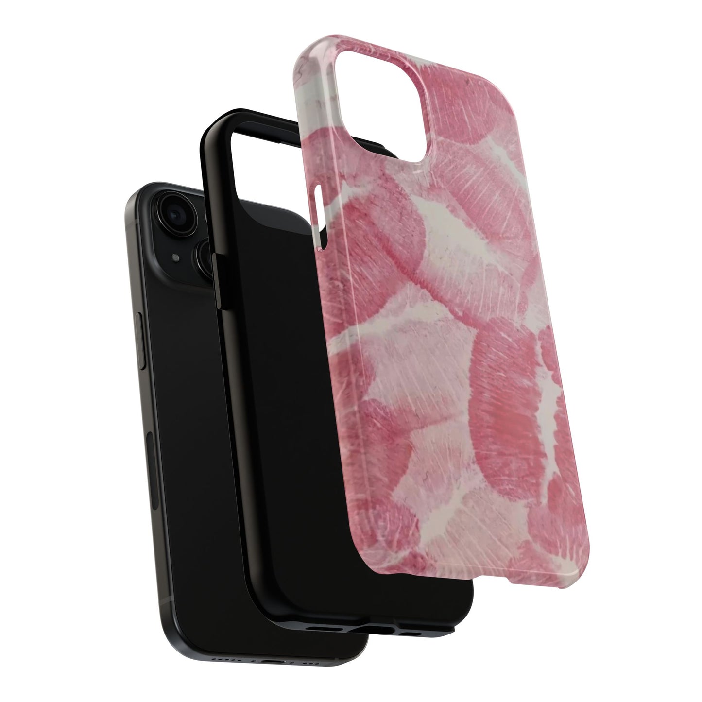 Pink Kiss Print Phone Case