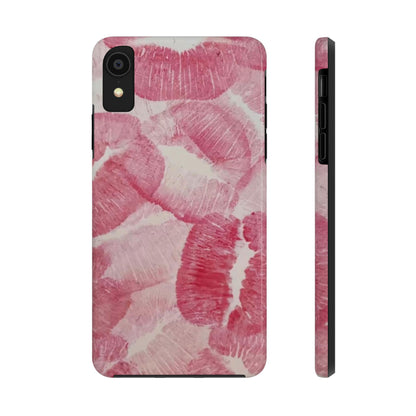 Pink Kiss Print Phone Case