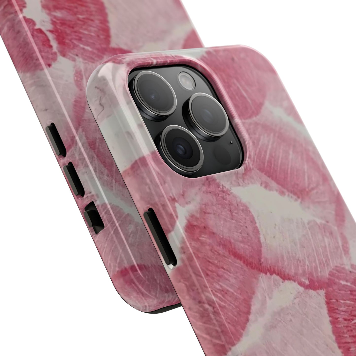 Pink Kiss Print Phone Case