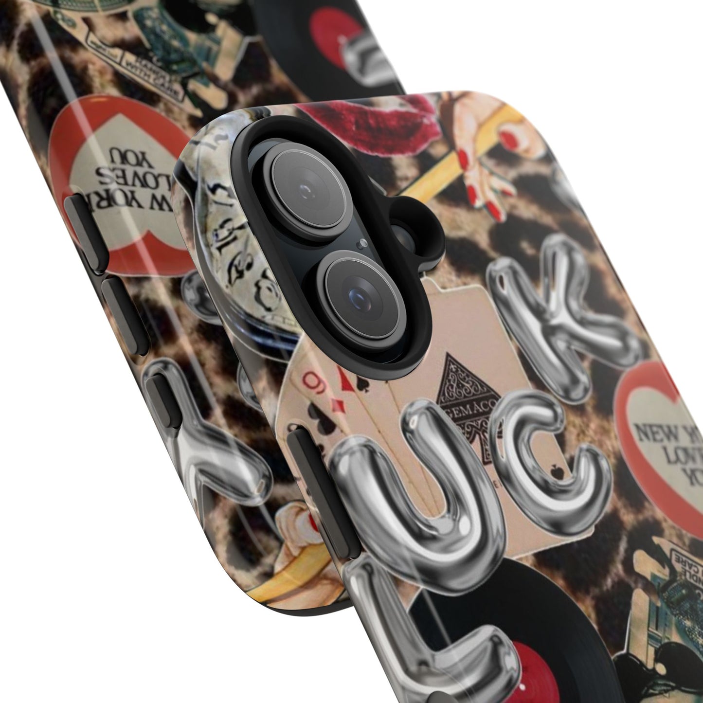 Lucy Phone Case, Retro, Photo Collage, Aesthetic