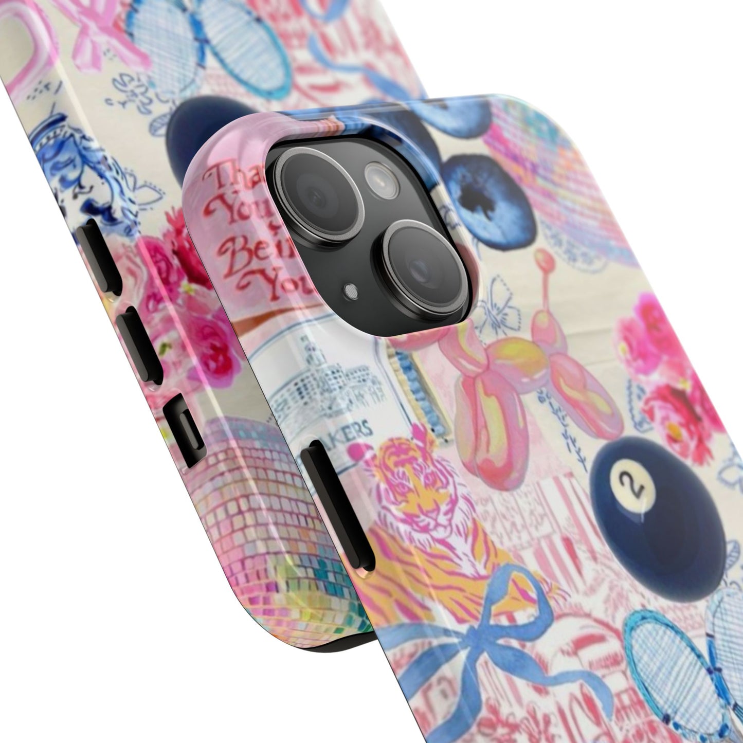 Vibrant Preppy Collage Phone Case.