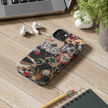 Lucy Phone Case, Retro, Photo Collage, Aesthetic