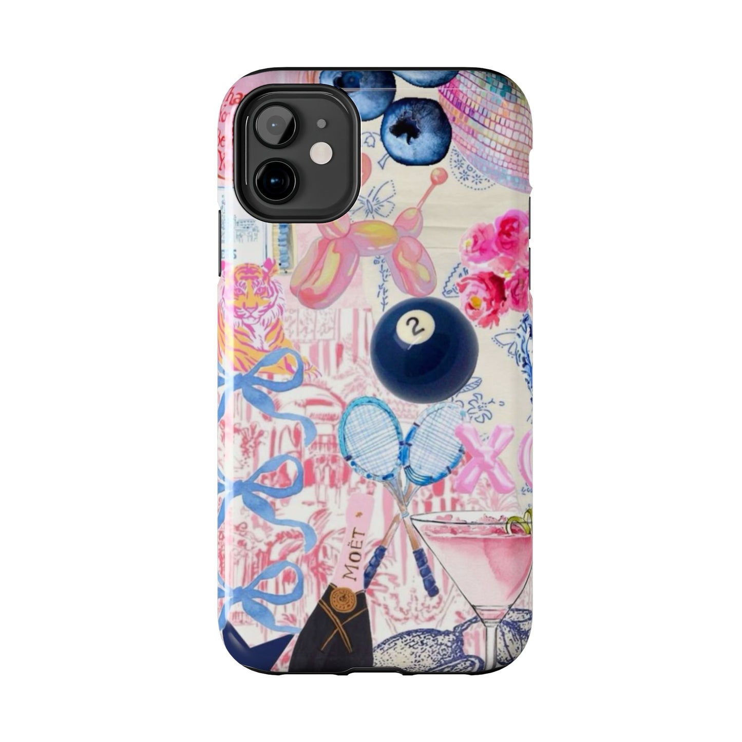 Vibrant Preppy Collage Phone Case.