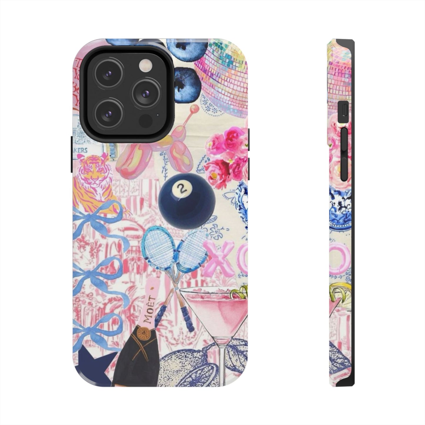 Vibrant Preppy Collage Phone Case.