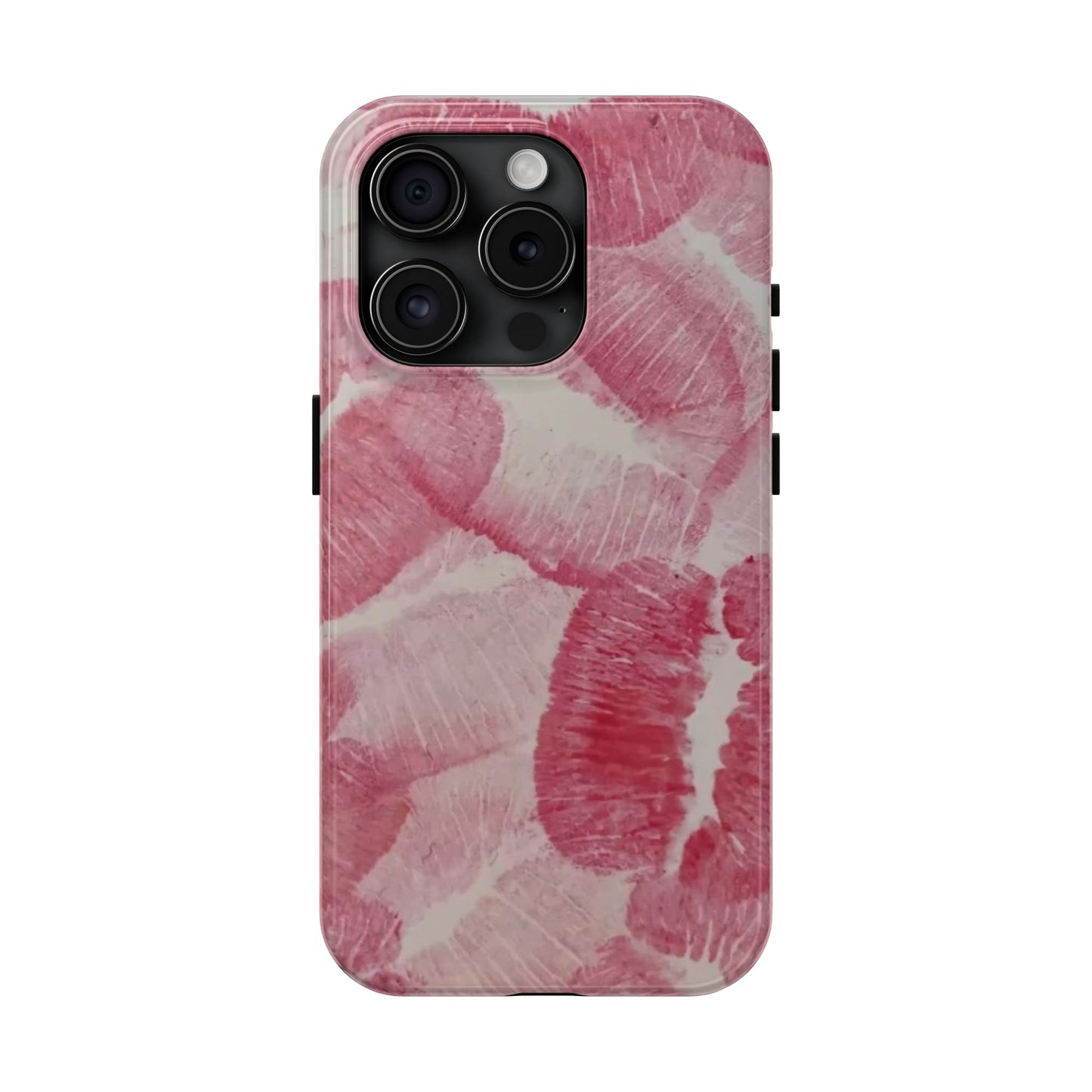 Pink Kiss Print Phone Case