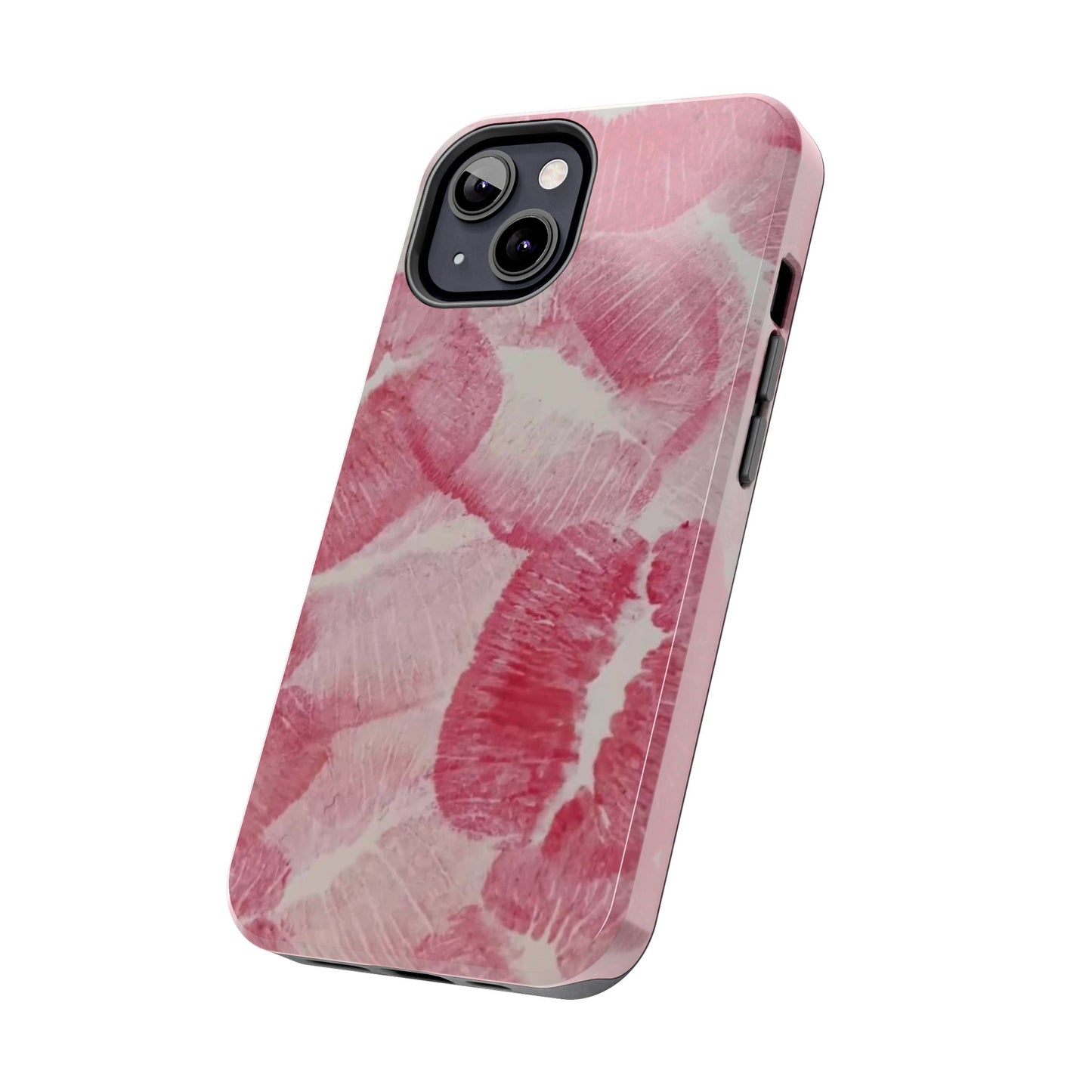 Pink Kiss Print Phone Case