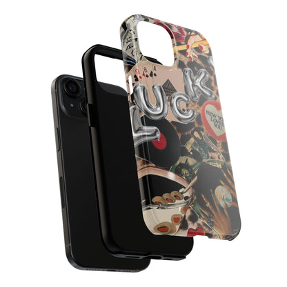 Lucy Phone Case, Retro, Photo Collage, Aesthetic