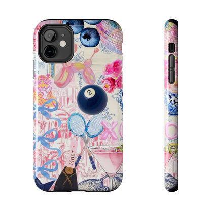 Vibrant Preppy Collage Phone Case.