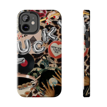 Lucy Phone Case, Retro, Photo Collage, Aesthetic