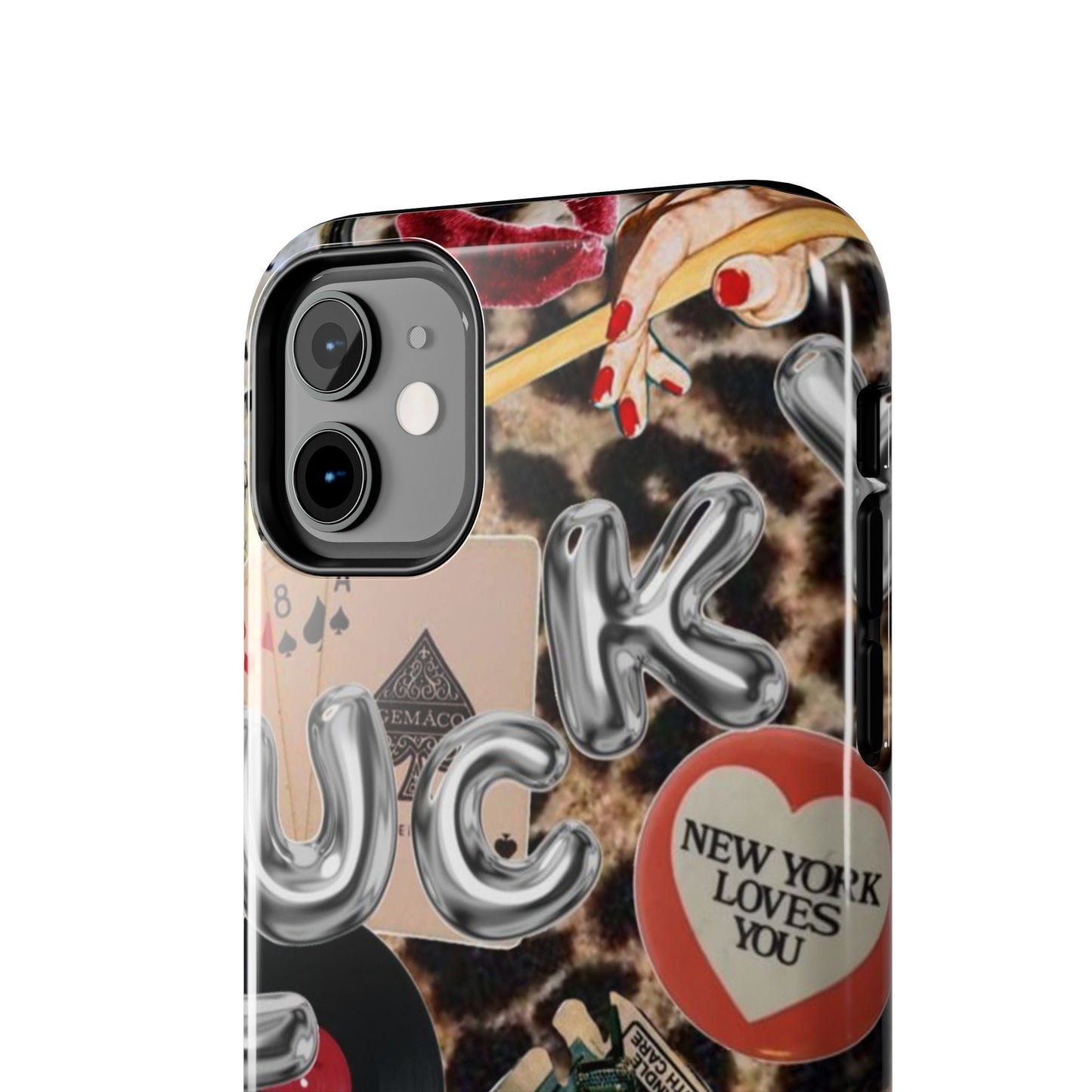 Lucy Phone Case, Retro, Photo Collage, Aesthetic