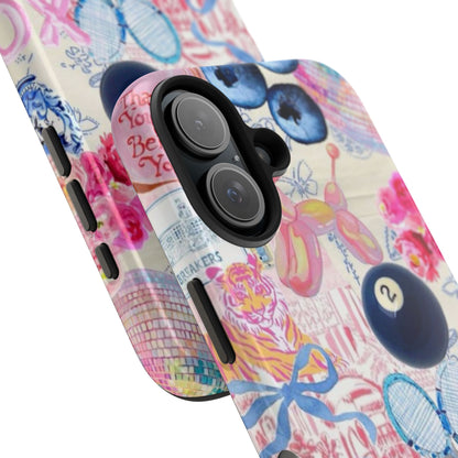 Vibrant Preppy Collage Phone Case.
