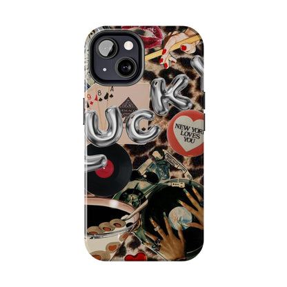 Lucy Phone Case, Retro, Photo Collage, Aesthetic