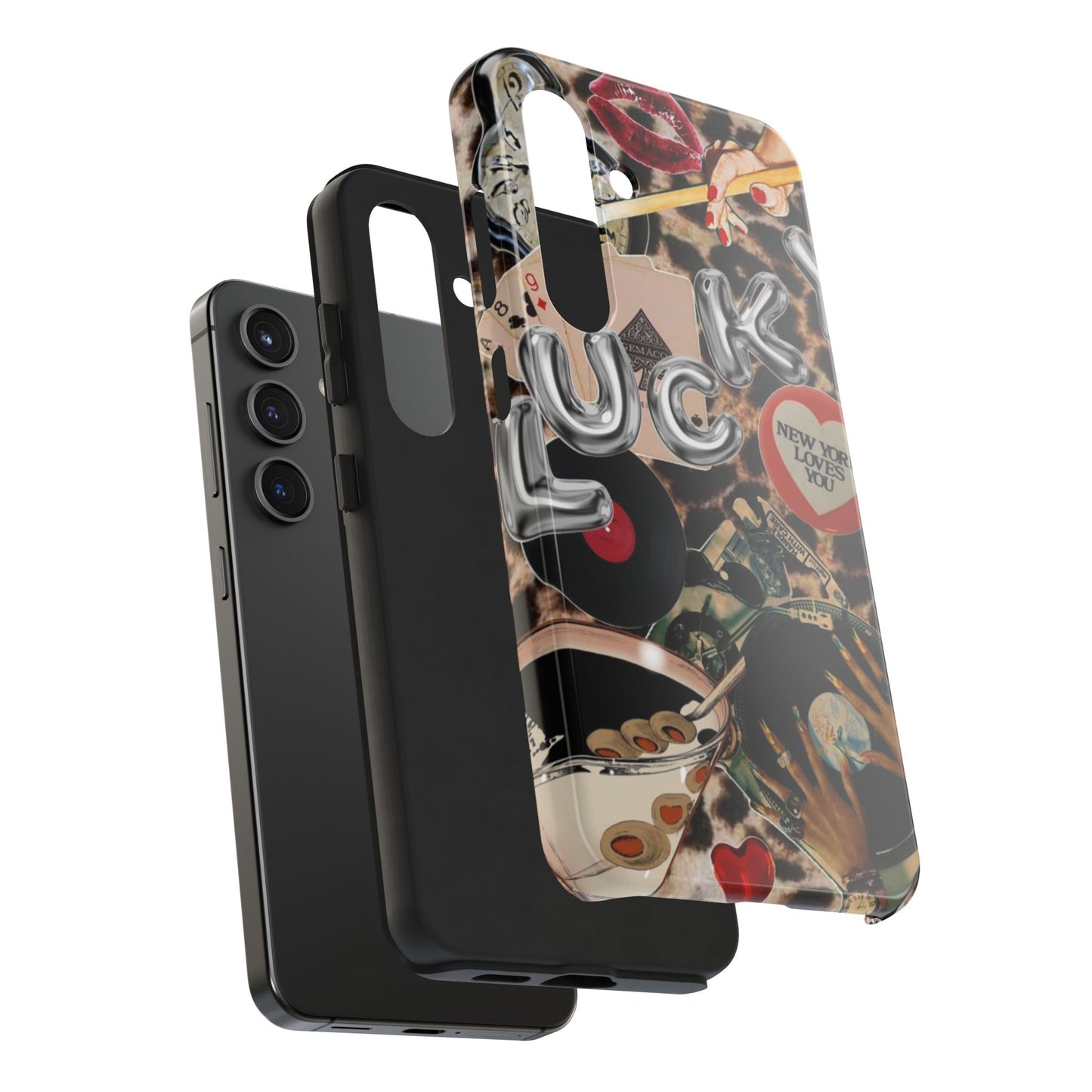 Lucy Phone Case, Retro, Photo Collage, Aesthetic
