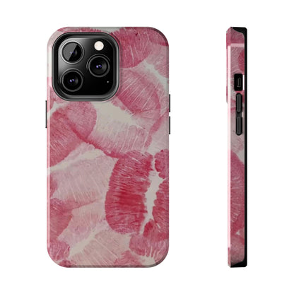 Pink Kiss Print Phone Case