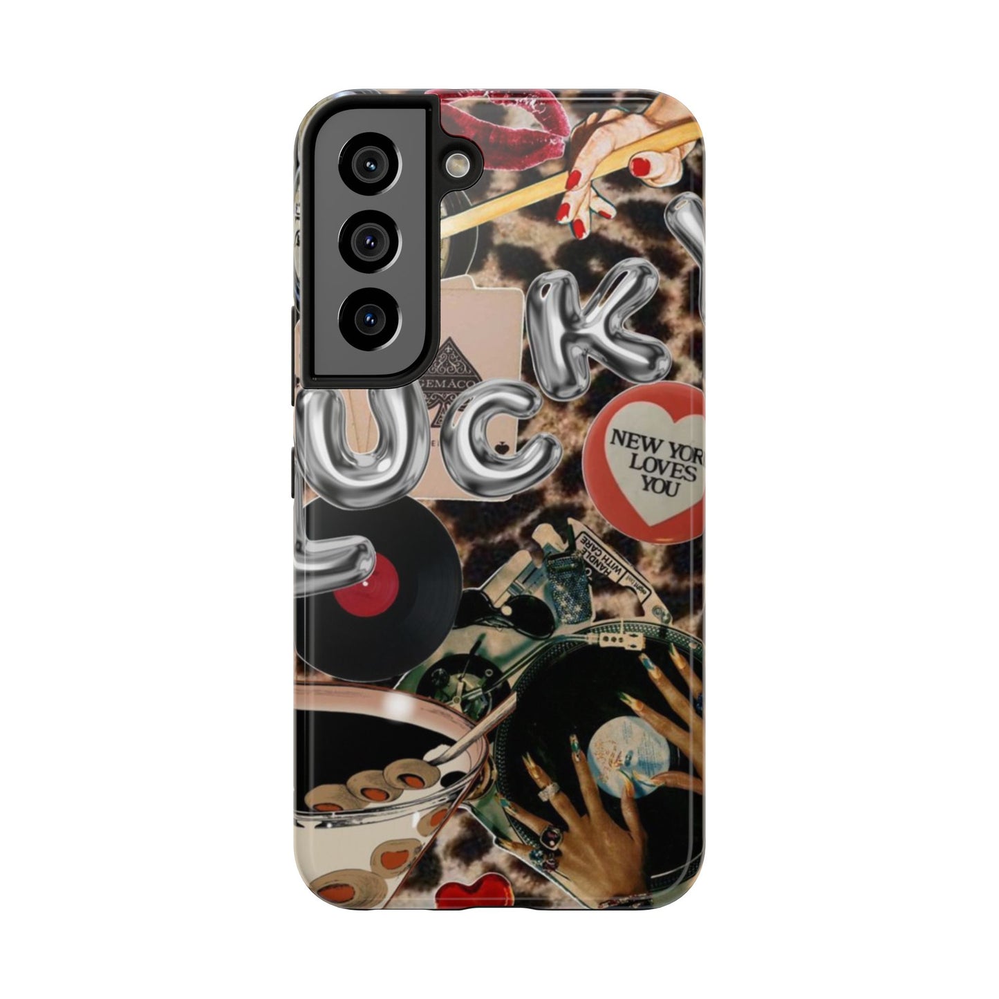 Lucy Phone Case, Retro, Photo Collage, Aesthetic