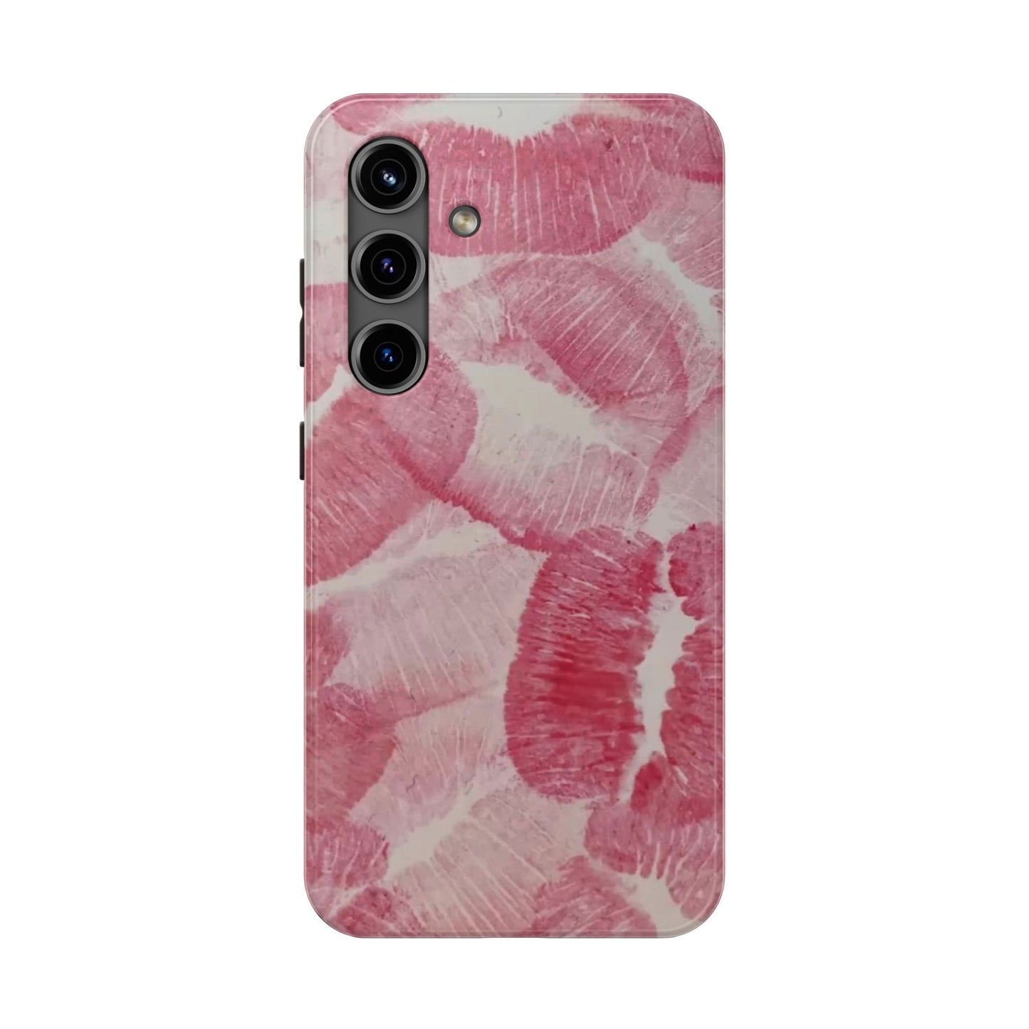 Pink Kiss Print Phone Case