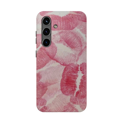Pink Kiss Print Phone Case
