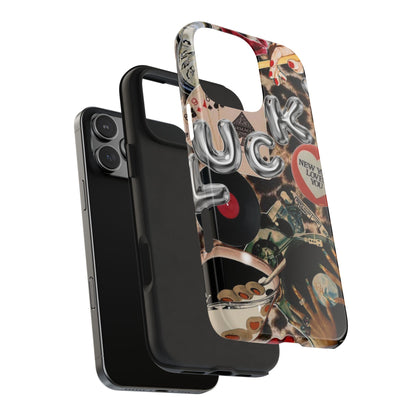 Lucy Phone Case, Retro, Photo Collage, Aesthetic