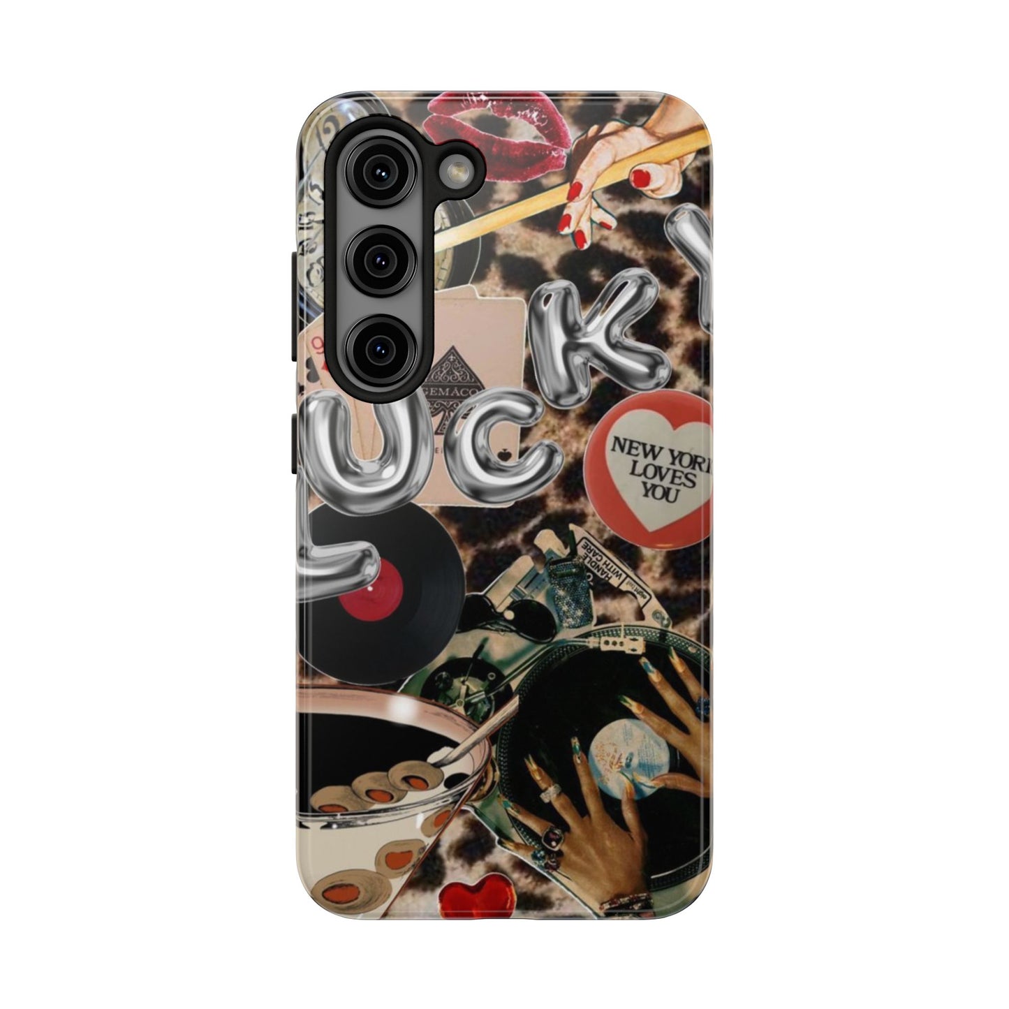Lucy Phone Case, Retro, Photo Collage, Aesthetic
