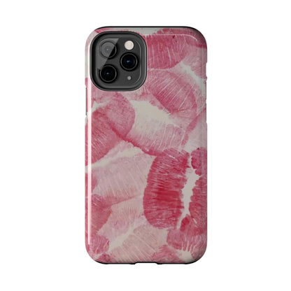 Pink Kiss Print Phone Case