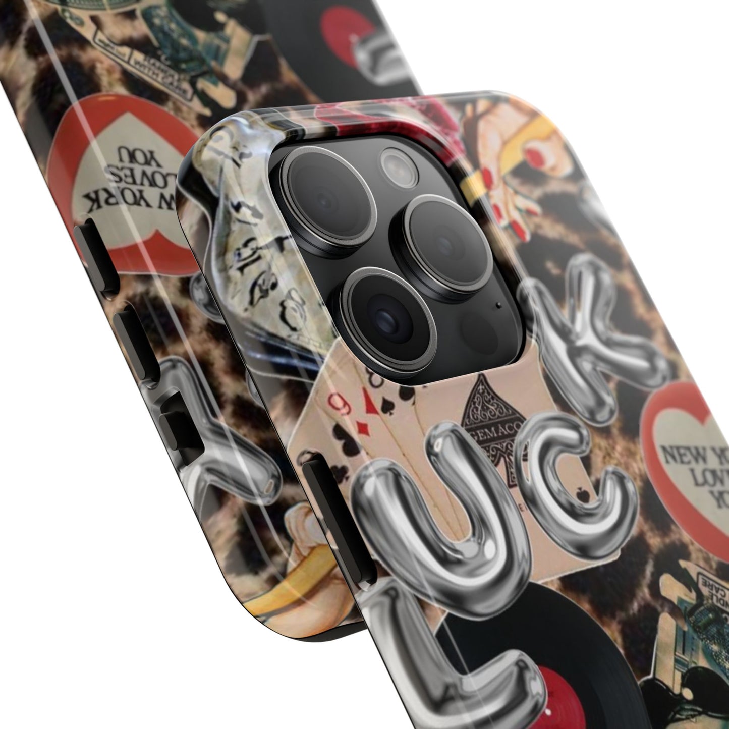 Lucy Phone Case, Retro, Photo Collage, Aesthetic