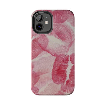 Pink Kiss Print Phone Case