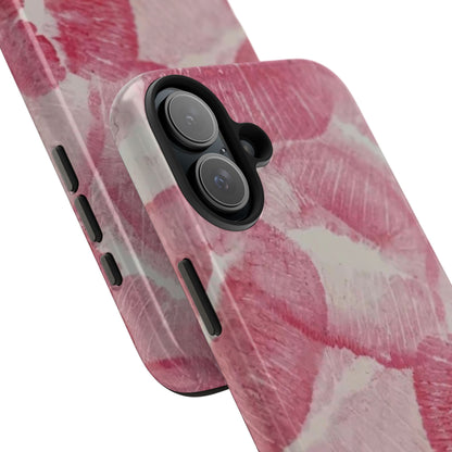 Pink Kiss Print Phone Case