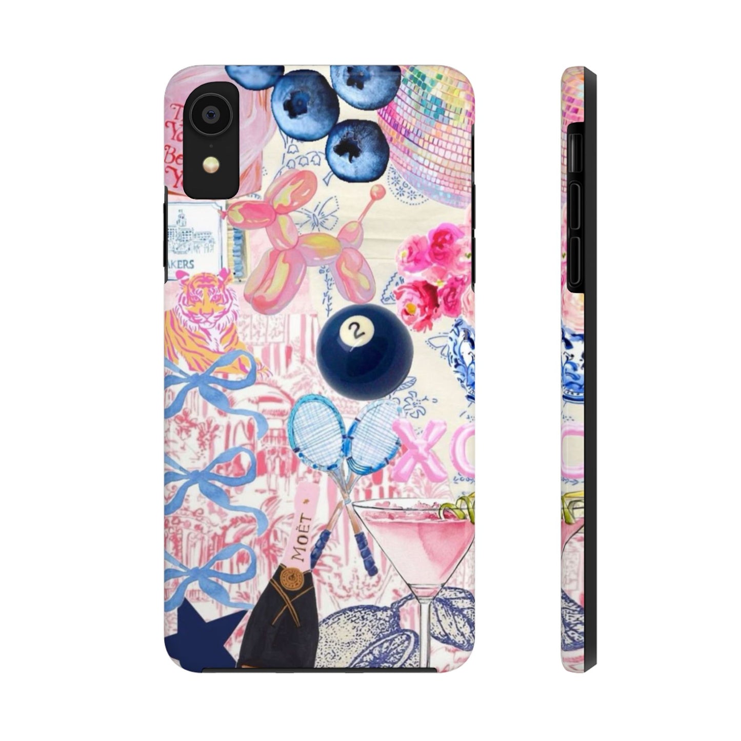 Vibrant Preppy Collage Phone Case.