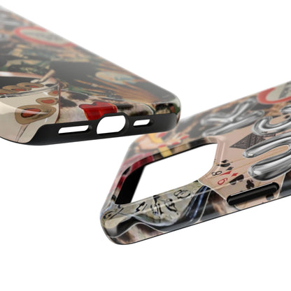 Lucy Phone Case, Retro, Photo Collage, Aesthetic
