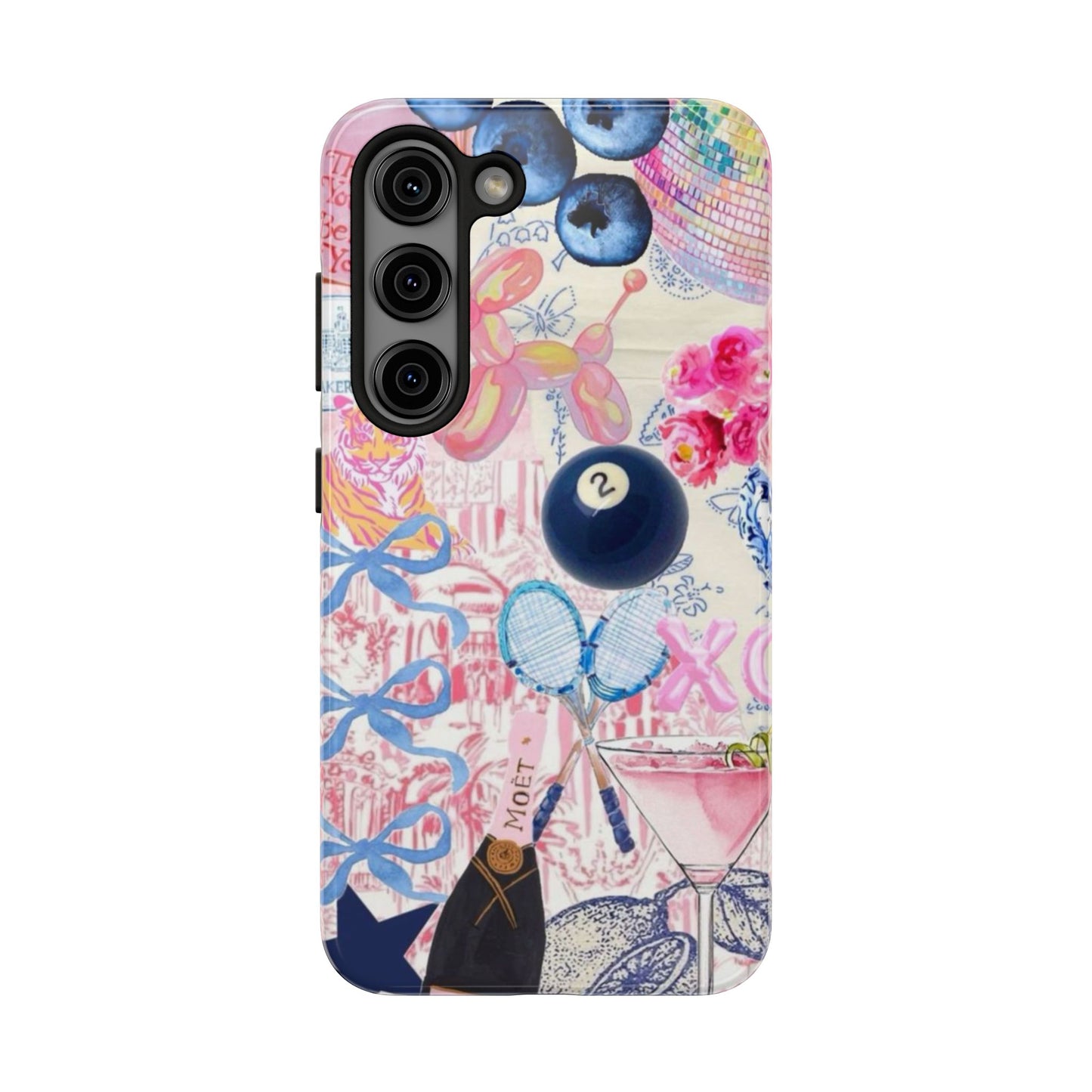 Vibrant Preppy Collage Phone Case.
