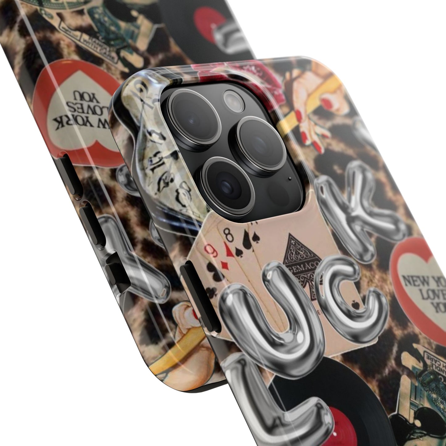 Lucy Phone Case, Retro, Photo Collage, Aesthetic