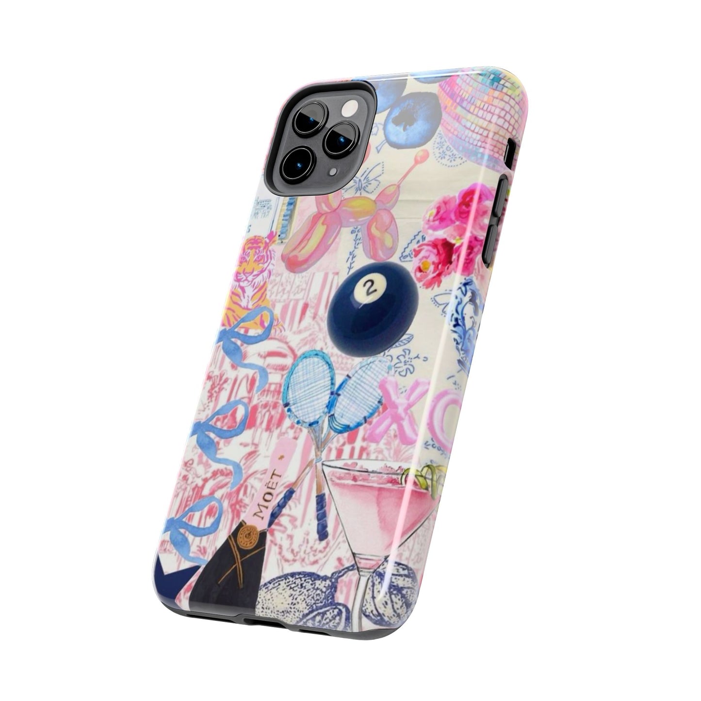 Vibrant Preppy Collage Phone Case.
