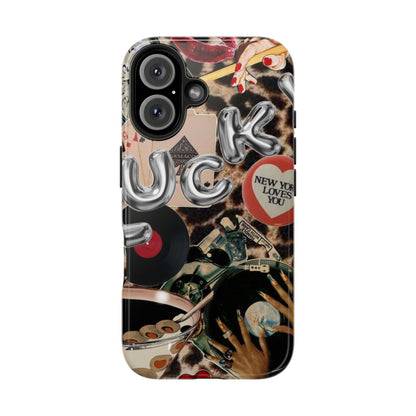 Lucy Phone Case, Retro, Photo Collage, Aesthetic