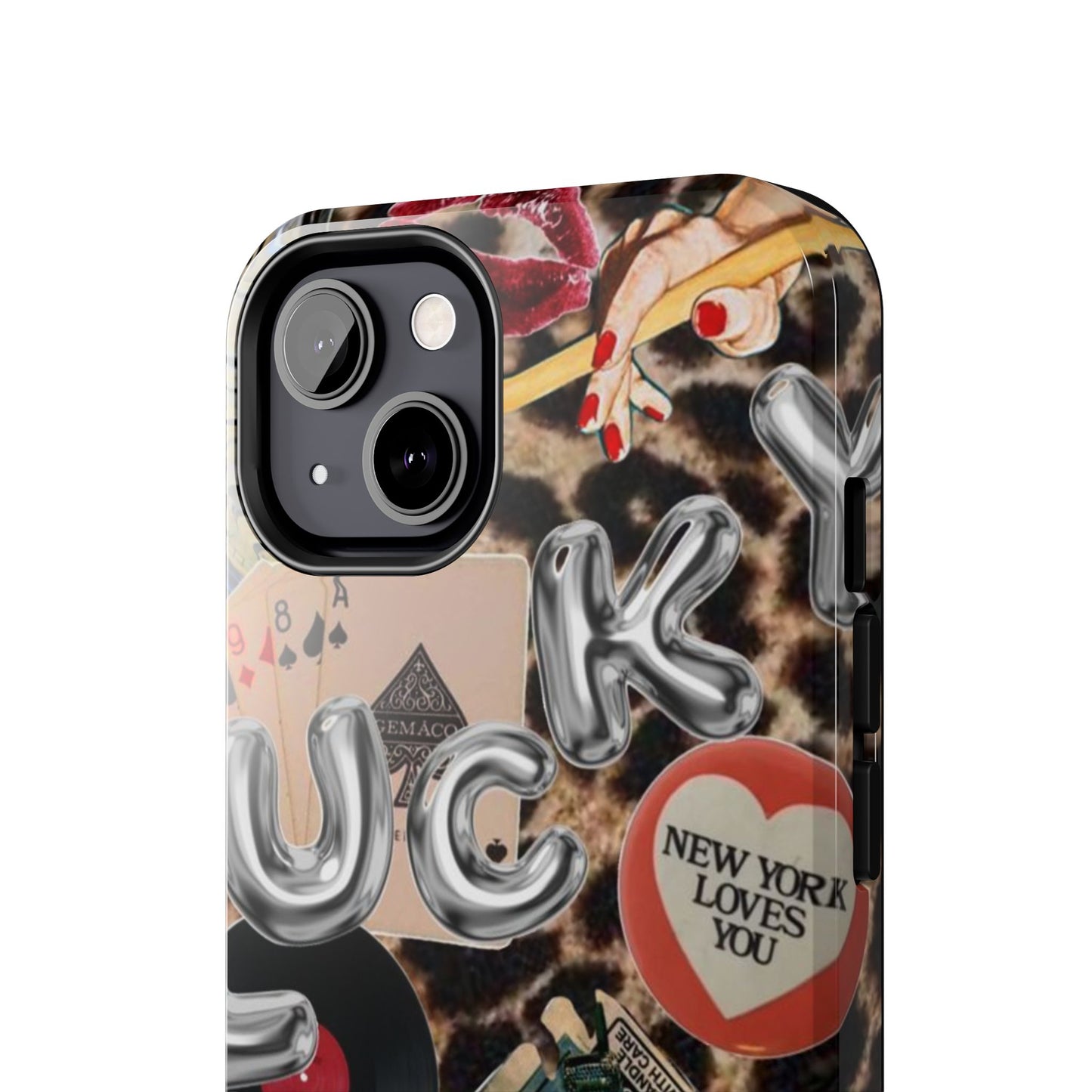 Lucy Phone Case, Retro, Photo Collage, Aesthetic