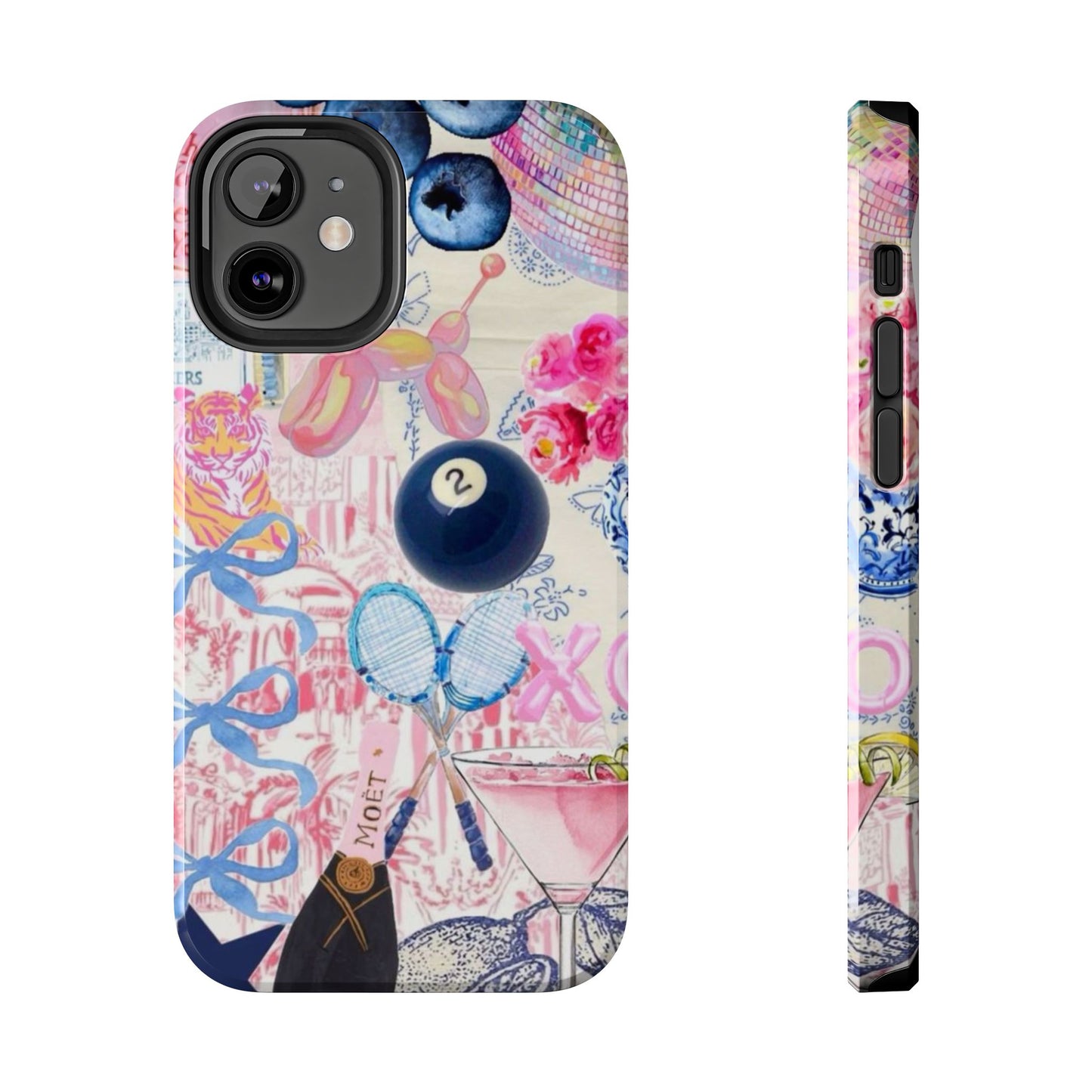 Vibrant Preppy Collage Phone Case.