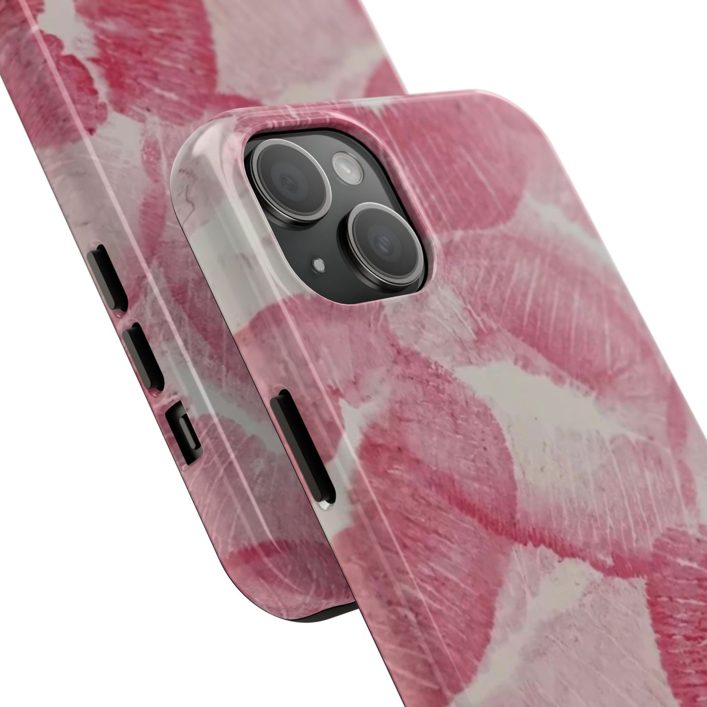 Pink Kiss Print Phone Case